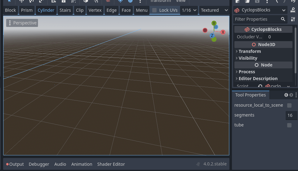 Create cylinder