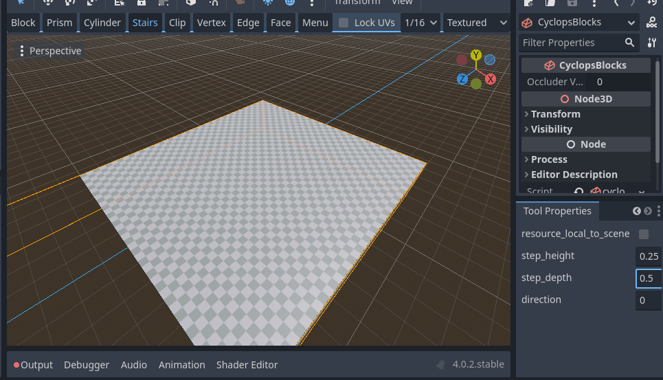 Create stairs